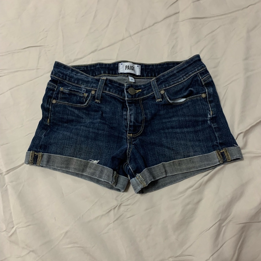PAIGE mid rise shorts
